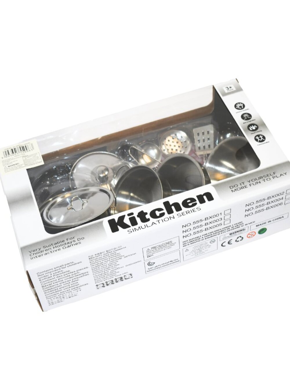 NWT Kids Stainless Steel Kitchen Accessory Set – 11pc Cooking Toy Kit - Picture 12 of 13